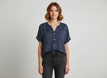 elegancka bluzka damska plus size: Жіноча блуза, розмір M
