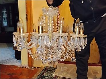guzgu samdan: Çılçıraq, 6 lampa, Metal — 1