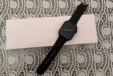 gun eynəyi: Apple watch 11 46 mm 1ə1 oxşarı Ağıllı saat – qara silikon qayışlı — 2