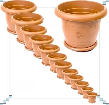 Bitkilər üçün dibçəklər: Dibcek dibcek qabi yuvarlaq rengli gul qabi yumru rengli Dibcek — 25