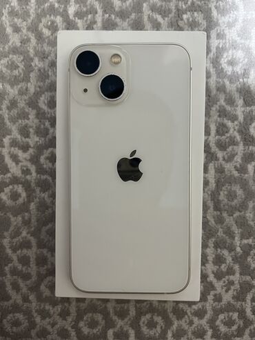 айфон 13 бу цена в бишкеке: IPhone 13 mini, Колдонулган, 128 ГБ, Ак, Коргоочу айнек, Каптама, Куту, 86 %