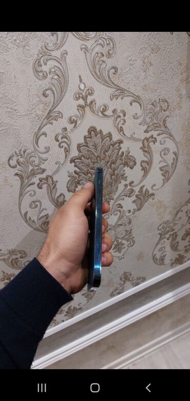 Apple iPhone: IPhone 12 Pro, 128 GB, Blue Titanium, Barmaq izi, Simsiz şarj, Face ID