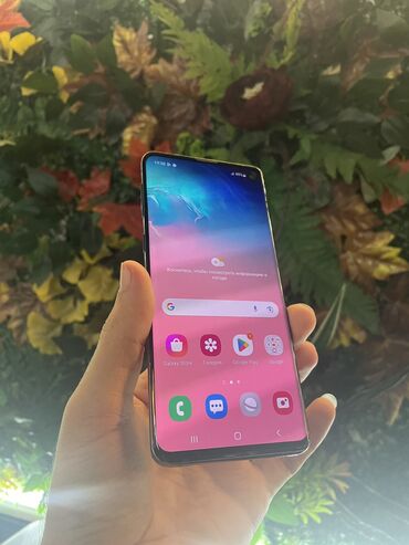 s10 5g: Samsung Galaxy S10 5G, 128 GB, rəng - Ağ, Zəmanət, Barmaq izi, Face ID