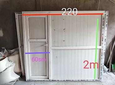 qapı paneli: Plastik (PVC) karkaslı panelli konstruksiyalar dəsti - Material: ağ — 2