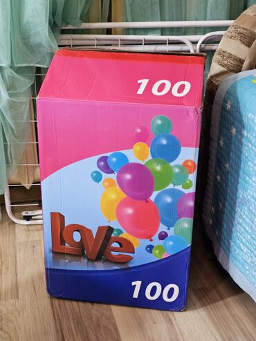 искусственные цветы: Набор воздушных шаров Love — 100 штук. - Яркие разноцветные шарики