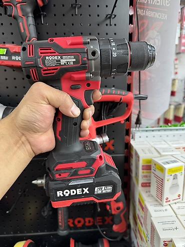 Ударные дрели: Аккумуляторная ударная дрель-шуруповерт RODEX RDX3410 - Тип — 3