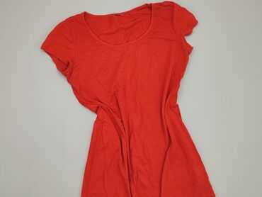 czerwona bluzki z bufiastymi rękawami: Туніка, S, стан - Хороший