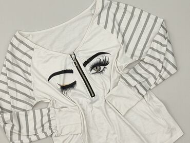 t shirty białe basic: Women's blouse, size M (EU 38)