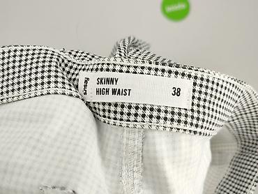 high waist: Spodnie materiałowe damskie, rozmiar M — 4