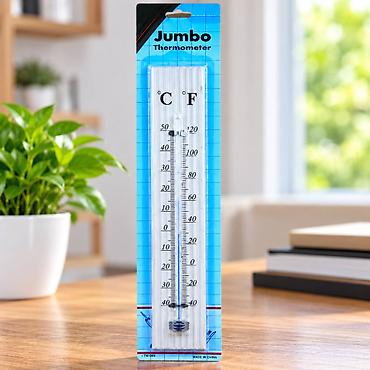 Taxta termometr 40 sm Bu Jumbo termometr həm Celsius, həm də