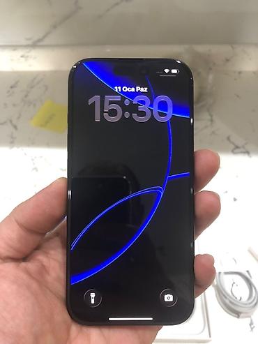 Apple iPhone: IPhone 16 Pro, 128 GB, Black Titanium, Zəmanət — 9