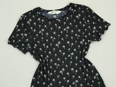czarna bluzka cekinowa: Блузка, H&M, 12 р., 146-152 см, стан - Ідеальний