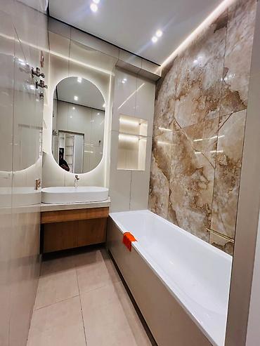 нурзаман квартиры: 3 комнаты, 83 м², 10 мкр Элитка, 13 этаж, Дизайнерский ремонт — 9
