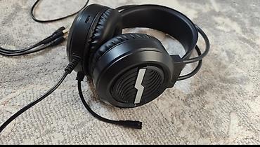 Наушники: Наушники! Игровые черные( 1)- Состояние отличное.Мало — 2