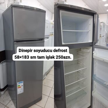 dnepr soyuducu: Б/у Холодильник Днепр, De frost, Двухкамерный, цвет - Серый