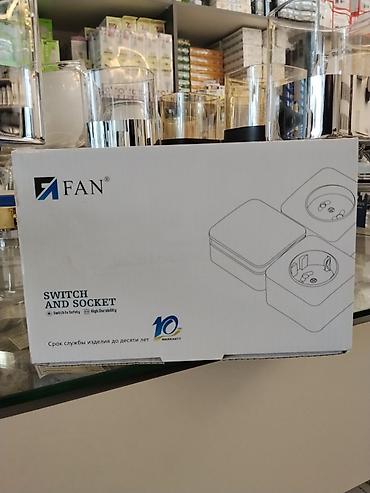 Выключатель и розетка FAN, модель F5-008 - Тип: наружный монтаж