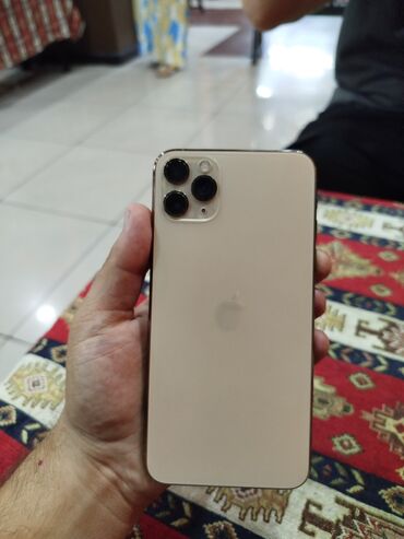 iphone 11 pro qeydiyyat qiymeti: IPhone 11 Pro Max, 512 GB, Qızılı, Simsiz şarj, Face ID