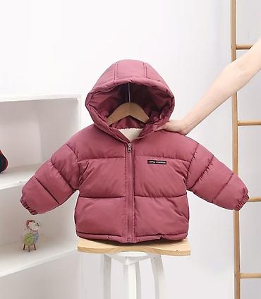 qız ucun paltar: Uşaq üçün qış puffer gödəkçə - Model: Smile Fashion kapüşonlu puffer — 4