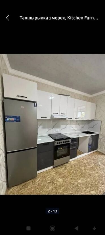 Кухонные гарнитуры: Кухонный гарнитур, Новый, цвет - Белый, МДФ, Бесплатная доставка — 34