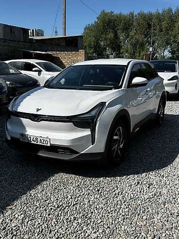 jeely coolray: Электромобиль Skyworth Skyworth EV (бренд-логотип на кузове), белый — 3