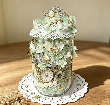 бу стул: Декоративная банка-органайзер для украшений в стиле handmade — 3