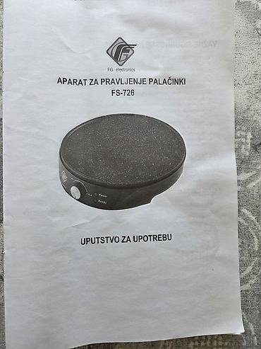 pekara aparat: Aparat za palacinke upotrebljen par puta.Bukvalno je nov. Novi — 5