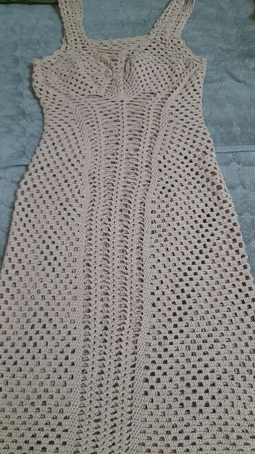 tunike od indijskog platna: M (EU 38), color - Yellow, Long sleeves