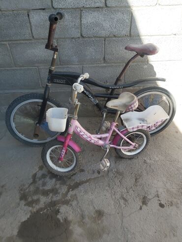 веласипеты: Детский велосипед сатылат продаётся розовый карасы чёрный ВМХ