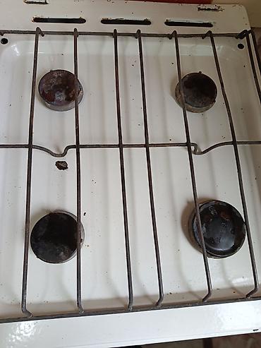 Газовая печь, Б/у, Напольная, цвет - Белый, Полная оплата