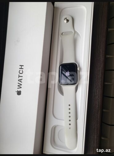 apple watch 5 baku: İşlənmiş, Smart saat, Apple, Аnti-lost, rəng - Ağ