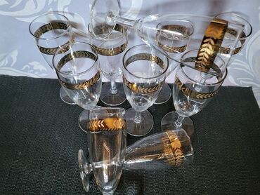 Čaše: Case kristal za vino 10kom.,iz 70ih. Case perfektne,sve na njima — 5