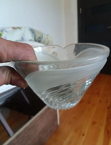 Digər dəstlər və servizlər: Kəsimli şüşə qablar dəsti - Material: qalın, şəffaf kəsimli şüşə - — 4