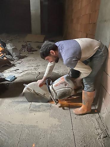 Beton işləri: Beton və dəmir-beton kəsimi xidməti - Divar, döşəmə və tavanlarda — 1