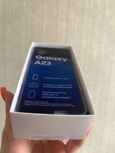 samsung galaxy grand dual sim: Samsung Galaxy A23, 128 GB, rəng - Ağ, Sensor, Barmaq izi, İki sim kartlı