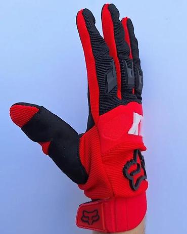 Oprema za bicikliste: FOX MTB/motokros rukavice – crveno/crne - Sportske rukavice za MTB — 7