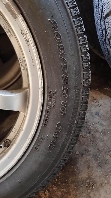 шины на степвагон: Дөңгөлөктөр монтажда 205 / 55 / R 16, Кыш, Колдонулган, Комплект, Жеңил унаалар, Куйма, тешиктери - 4 — 4