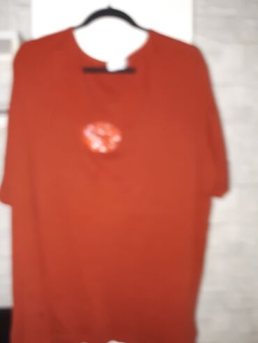 zenska majica siroka bretela: 7XL (EU 54), Pamuk, bоја - Bordo