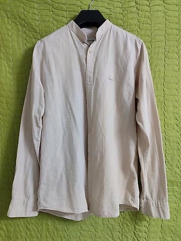 Рубашки: Белая рубашка-оверсайз из плотного хлопка, все рубашки почти новые — 8