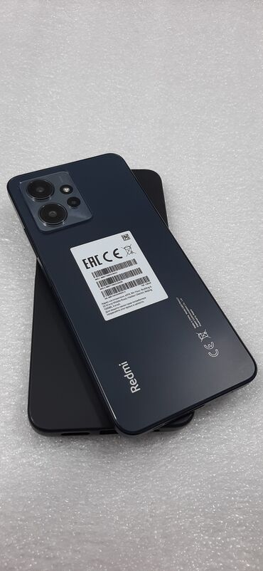 аифон 5: Xiaomi, Redmi Note 12, Колдонулган, 128 ГБ, түсү - Кара, 2 SIM