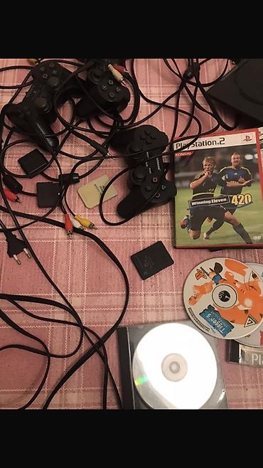 memory card: PlayStation 2 Slim komplekt - Konsol: PS2 Slim (qara) - Oyun — 3