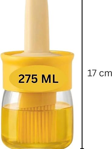 Ostala kuhinjska oprema: Silikonska četka sa staklenom posudom i pipetom – 2 u 1 kuhinjski — 9