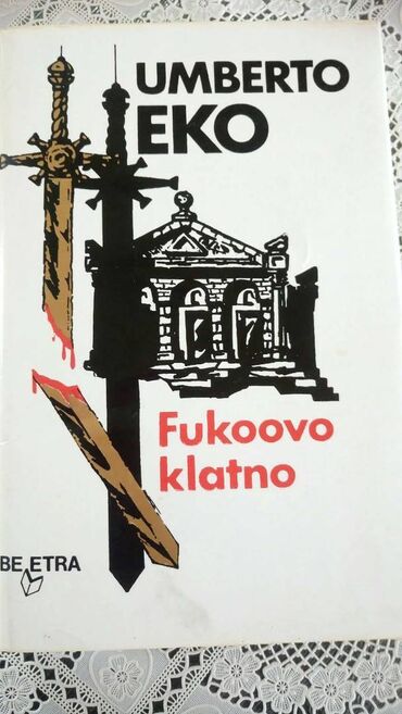 komplet knjiga za prvi razred cena: Delo pisca Umberta Eka Fukoovo klatno, tvrdi povez, odlicno stanje