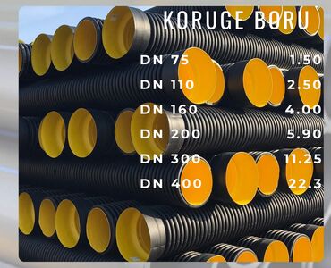 sobsan sedef boya: 🇦🇿🇹🇷 hdpe (pe100) su qazborusu hdpe/ pvc qofra koruge (spi̇ral/ düz)