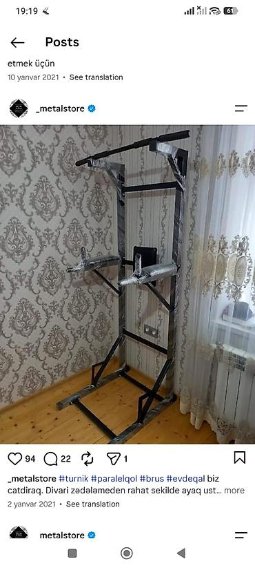 Çoxfunksiyalı ev fitnes qurğusu – turnik, paralel qollar və press üçün lalafo.az -da Çoxfunksiyalı ev fitnes qurğusu – turnik, paralel qollar və press üçün