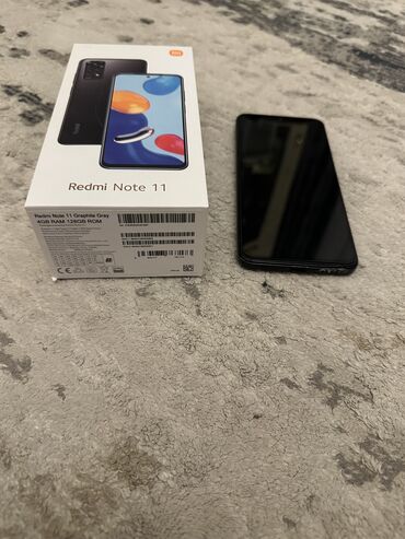 redmi note 11 464 qiymeti: Xiaomi Redmi Note 11, 128 GB, rəng - Boz, 
 Barmaq izi, İki sim kartlı, Face ID