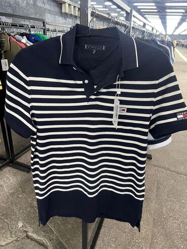 Футболки: Мужская футболка, M (EU 38), Tommy Hilfiger, Новый, цвет - Синий, Самовывоз, Платная доставка