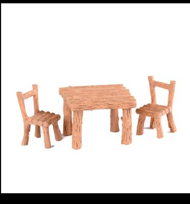 набор детский: 3 шт., набор для украшения стола, стула, сказочный сад, миниатюра