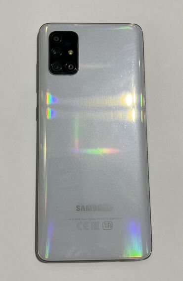 a71 samsung: Samsung Galaxy A71, 128 GB, rəng - Ağ, Barmaq izi, İki sim kartlı