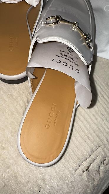 саба: Сабо, 39.5, Gucci, Новый, цвет - Бежевый — 5