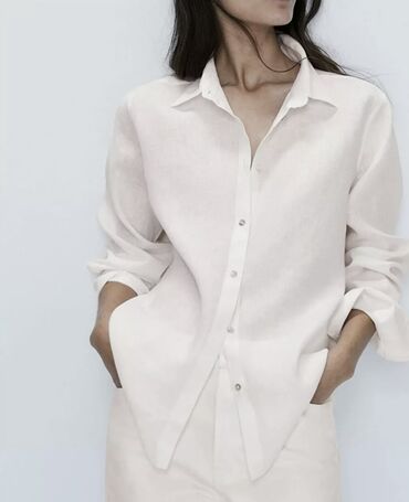 Рубашки и блузы: Massimo Dutti, M (EU 38), цвет - Белый